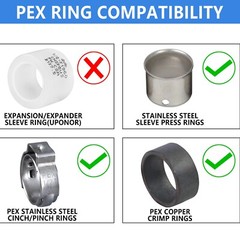 30 PCS Barb PEX 3/4″ x 3/4″ Female NPT Thread Adapter Crimp Fitting (Lead Free)