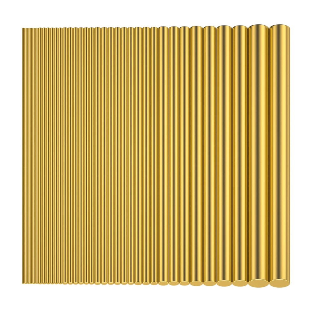 36 Pieces Brass Round 1mm, 1.5mm, 2mm, 2.5mm, 3mm, 4mm, 5mm, 6mm, 8mm, brass