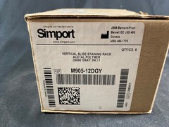 SIMPORT Scientific EasyDip Microscope Slide Staining Rack M905-12DGY (4/cs)