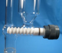 DELTAWARE 125 ML POWDER ADDITION FUNNEL WITH PTFE AUGER 24/40 FREE SHIPPING