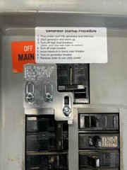 Generator Interlock Kit Murry 100 amp panel