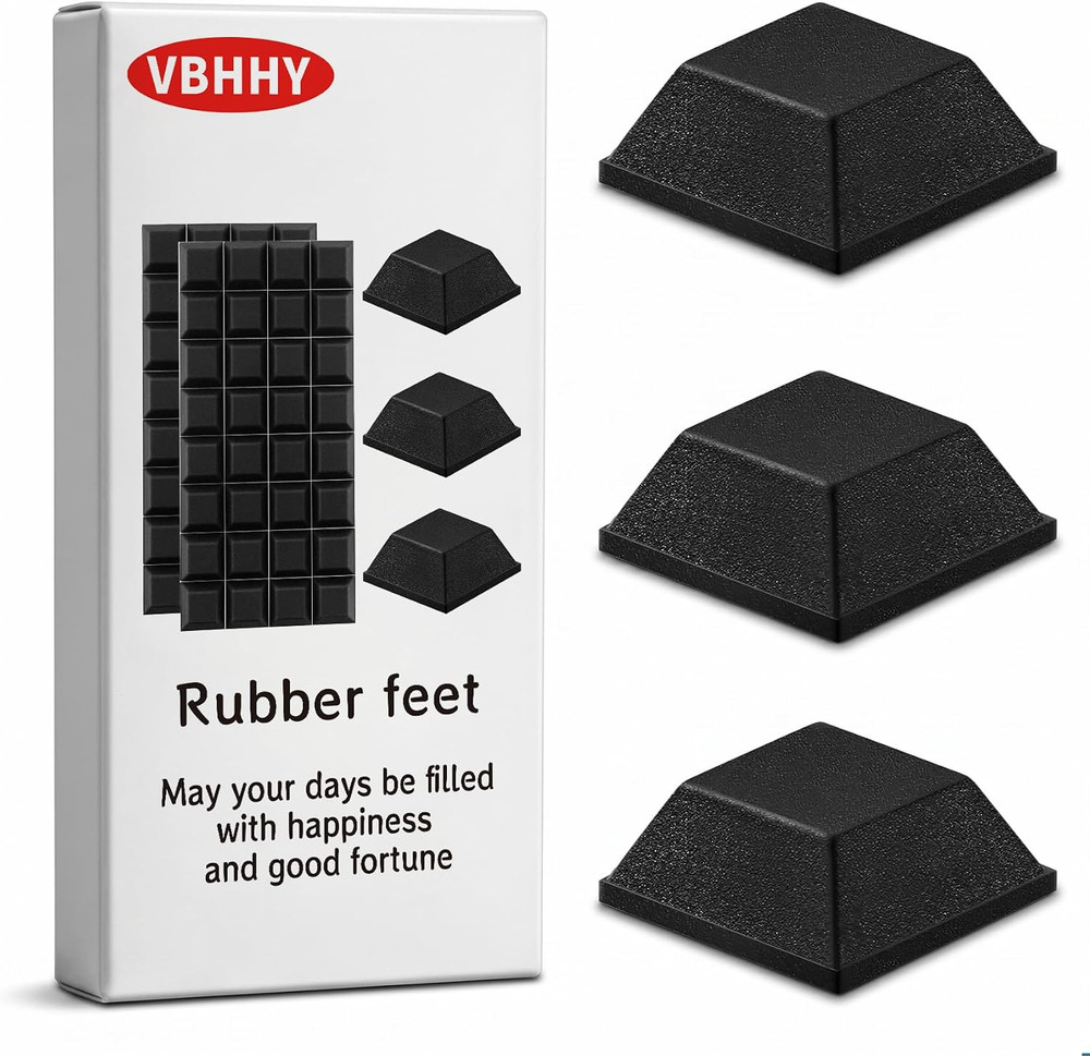 64 Pcs Adhesive Rubber Feet for Electronics, Rubber Bumpers Self Adhesive