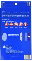 Large Pack of 6 Premium White Latex Free Cleaning Gloves 12 Inch Cuff