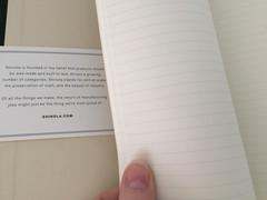 Magna Shinola Detroit Lined Blank Pages Leather Journal Portofilio + Gift Box