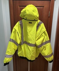 OccuNomix LUX-TJBJ-Y2X Size 2X ANSI Class 3 Hi-Vis 4-in-1 Bomber Jacket NWT