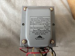 TRIAD N-67A Isolation Transformer, 115V/230V Pri, 115V Sec 50/60 Hz NOS