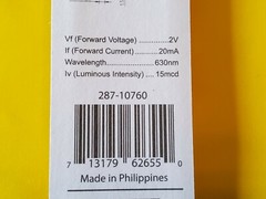 LED Red Light Bulb 1.8mm 2V 20mA 20° Angle 10 25 50 Count Emitting Diode