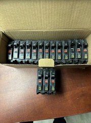 Lot of 15 New Circuit Breaker Square D QOB120 20 Amp 1 Pole FOR BOLT ON PANEL