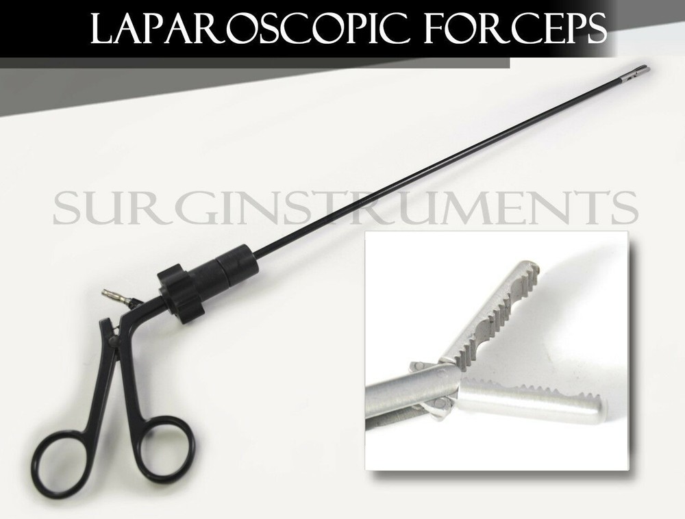 Maxi Forceps 5X330mm Laparoscopic Grasping Grasper Laparoscopy Endoscopy German