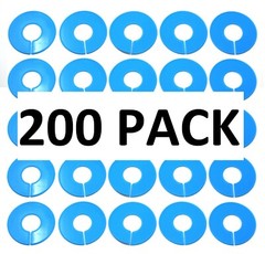 Blue Round Plastic Blank Rack Size Dividers – Multi-Pack