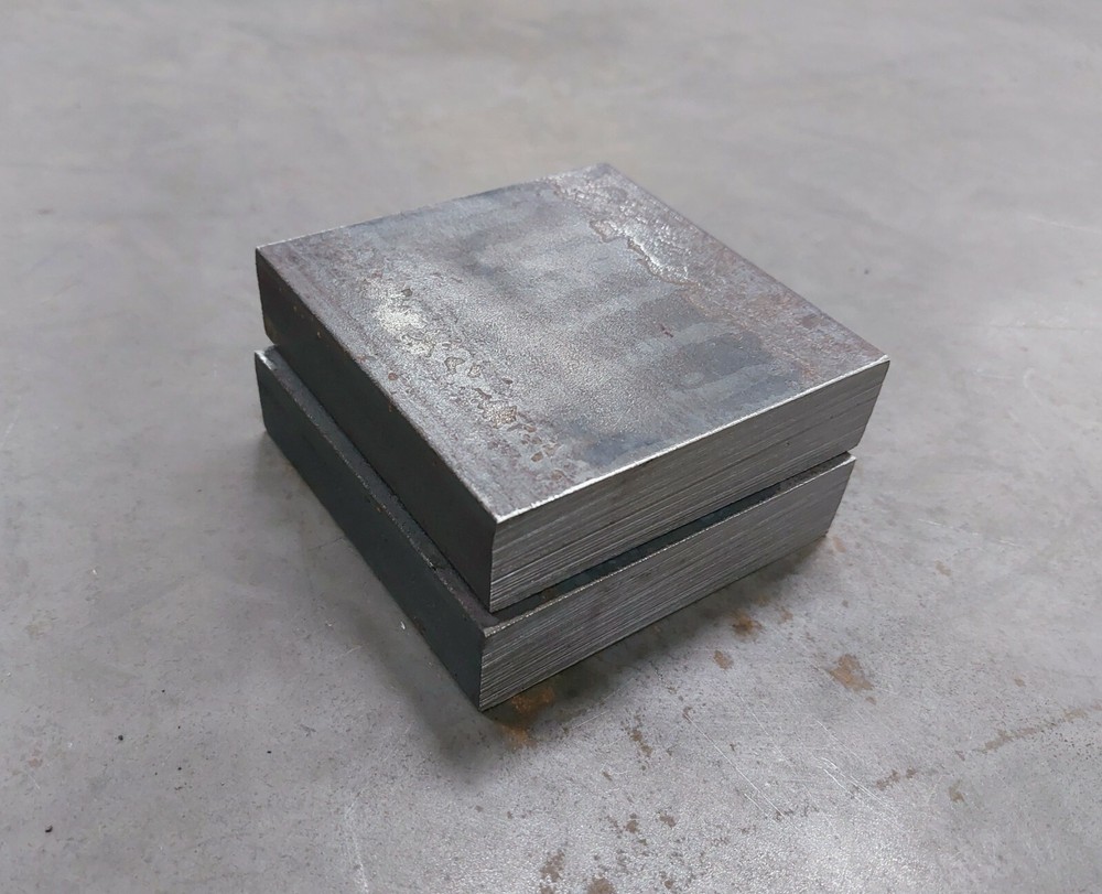 1″ STEEL PLATE 4″ x 4″ Flat Bar 2 PIECES