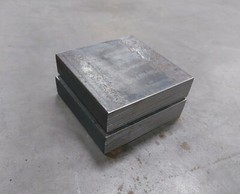 1″ STEEL PLATE 4″ x 4″ Flat Bar 2 PIECES