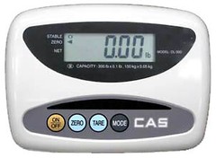 CAS DL Series Bench Scale CAS DL-300, 300 x 0.1 lb / 150 kg x 0.05 kg