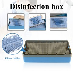 Autoclave Sterilization Tray Case Box with Silicone Pad for Surgical Instruments