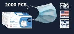 2000pcs, Disposable Surgical Face Mask, Adult Size, Made in the USA, 510k, lvl 1