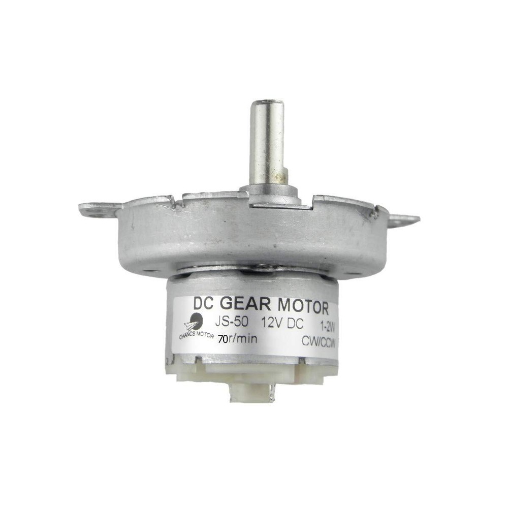 D-Shaft Gear Electric Motor JS-50 12V DC 70RPM CW/CCW Slow Speed Motor Reduce…