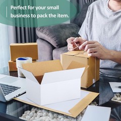 Eupako 30 Pack Small Shipping Boxes 6x4x4 & 9x6x4 & 10x7x5 Inches, White