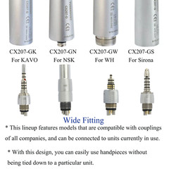 COXO Dental Fiber Optic High Speed Air Turbine Handpiece KAVO NSK LED Coupling
