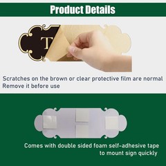9×3 inch Prayer Room Sign Self Adhesive Doorplate for Offices Home