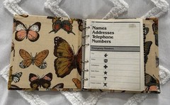 Vintage 1978 Stylecraft Loose Leaf Address Book Butterfly Design Unused Retro