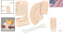 500Pcs Numbered Repair Tags with String,2.7X 5.1 Service Tag,Maintenance Label T