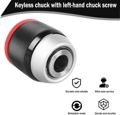 Versatile 1/2″ Keyless Drill Chuck for Multiple Brands – 1.5-13mm Capacity