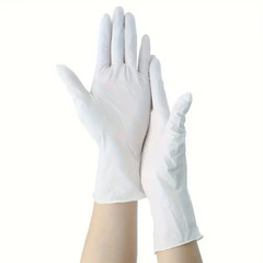 20/50/100PCS Disposable White Nitrile Gloves Household Cleaning Gloves Kitchen C