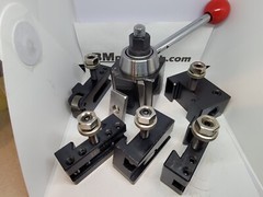 New Atlas / Craftsman 9″-12″ Lathe AXA Wedge Type Quick Change Tool Post Set