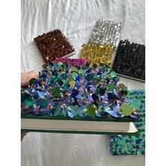 Lot of 7 Notebooks Journals Sequin Multicolor Diary Black Pink Silver Brown Gold