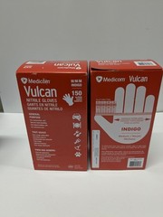 Medicom Vulcan Nitrile Gloves Indigo Medium M 150 Count Box General Purpose