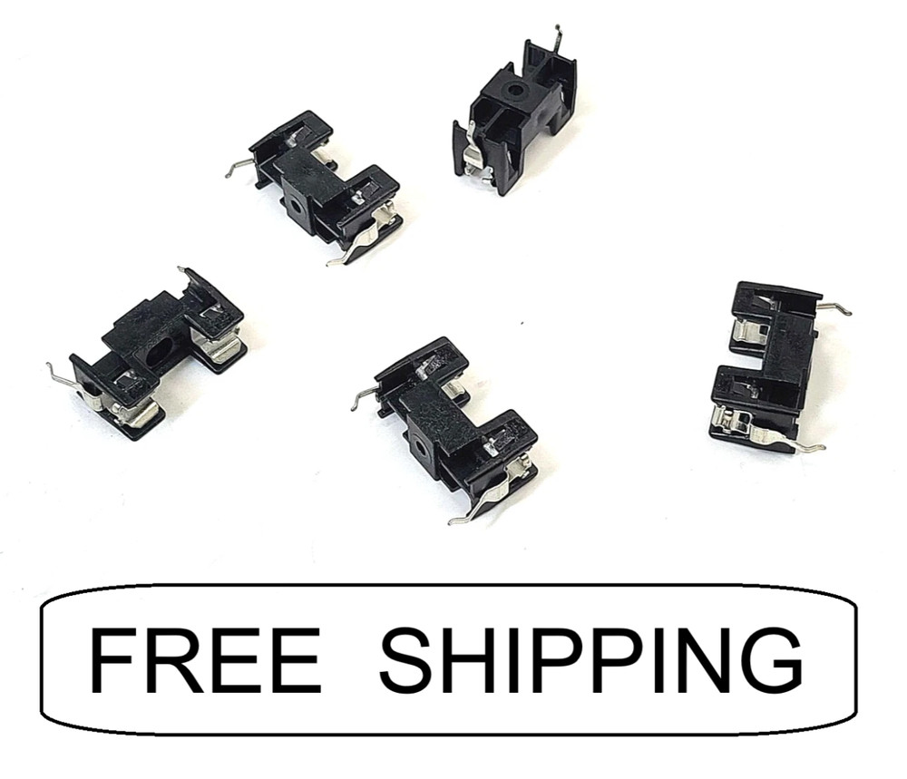 (5x) 6.3A – 250V – OMNI-BLOK Fuse Block – PC Board- for 5x20mm Littelfuse 520101