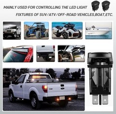 3-Pin/Blue UTV LED Rocker Switches Compatible with 570-1000 XP SXS Maverick X3 P