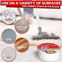 Carpet Binding Tape Double Sided – 2 In / 120 Ft (40 Yards) Tape Grippers for…