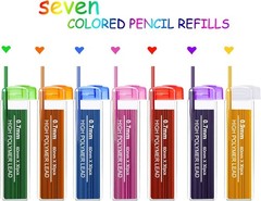 210 Pcs Colorful Refill 0.9 mm Automatic Mechanical Pencil Refills Back to