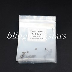 100 Pcs 10 Packs Dental Orthodontic Lingual Button Round Mesh Base