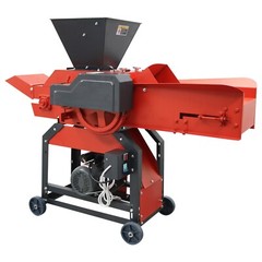 4-Blade Grass Straw Cutting&Silk Kneading Integrated Machine Conveyor Inlet 220V