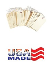 100 Manila 5 1/4″ x 2 5/8″ Size 6 Inventory Merchandise Price Tags with String
