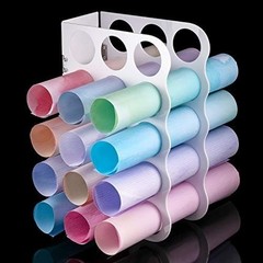 Space-Saving 15-Hole Acrylic Craft Organizer for Vinyl Rolls – Stylish & Durable