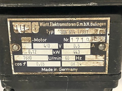 WEG ODG 614 T/397 Motor 3842218271 480V 0.5A 3PH 1680 RPM