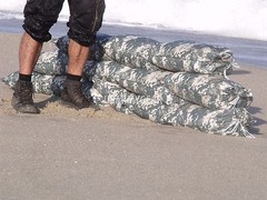 Sandbags Sand Bags Flood Erosion Barrier Hurricane Prep Army Military ACU Camo