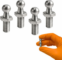 M8 Ball Stud 10mm (3/8″) for Lift Supports – Gas Strut End Fitting, 1/2″ Thread