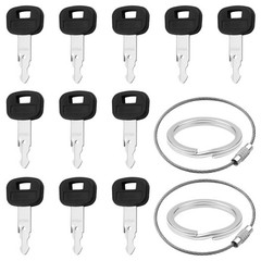 459A 12pcs Ignition Keys,Kubota Tractor Key with SVL75 SVL90 SVL95 Track Load…
