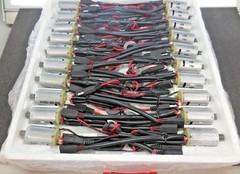 Hobby Motors TR390 6VDC Wiring Harness w/ Motor (13000RPM, 9mm, 18AWG) Lot of 20