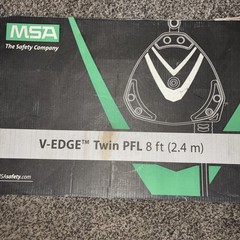 8 FT. MSA V-EDGE PFL 900 lb Twin Fall Stop / Limiter No. 63062 Works Great