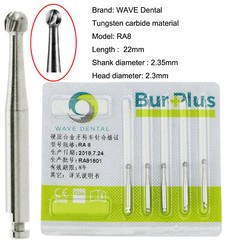 WAVE Dental Bur Plus Tungsten Carbide Latch Low Speed Drill Round RA 1 – 8 41