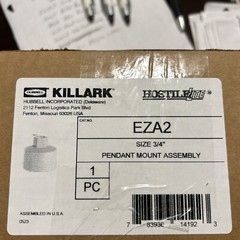 Hubbell Killark EZA2 3/4″ Pendant Mount Assembly -NIB