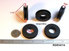 Rubber Grommet Fits 1 1/4″ Hole in 1/4″ Thick Panel – Has 3/4″ Center Hole