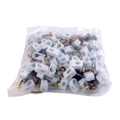 Aska Screw-In RG-6 Single Flex Cable Clips CX-1W White Lot Bundle of 1000