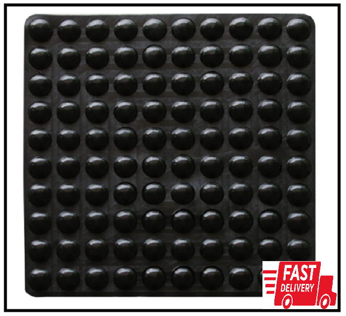 100 Pieces Rubber Feet Pads Adhesive Buffer Door Bumpers Self Black