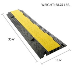 Pyle Cable Protector Cover Ramp – Cord/Wire Safety Concealment Track